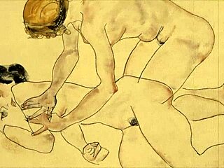 Vintage Erotic Art with a Retro Anime Charm