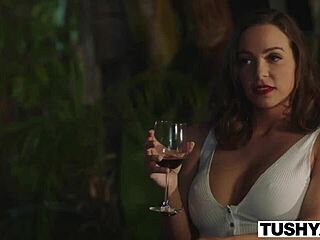 tushy abigail mac takes insane anal ride in kitchen