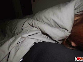 Stepmom Seduces Stepson in Bed for Taboo Ass Play