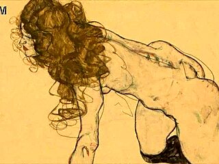 Vintage Erotic Art with a Retro Anime Charm