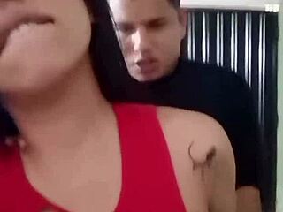 Fucking Babysitter On Live Webcam Broadcast With Big Ass And Blowjob