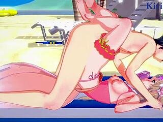 Maho, Karin, and Yuuki engage in intense 3D hentai