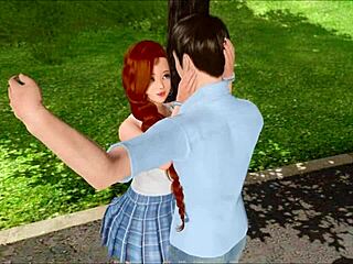 Curvy Anime Babe in 3D Hentai Action Scene