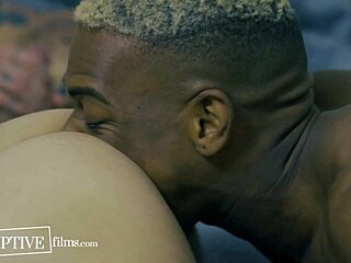 Boss jerks off watching hot assistants tease and bareback fuck in office - DisruptiveFilms