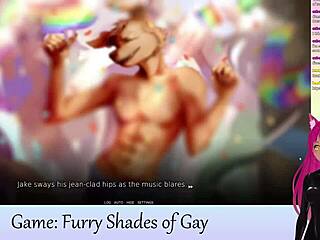 Vtuber Lewdneko dives into furry gay game Shades of Gay Part 1