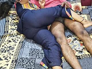 Fucking Indian Chulbuli Chachi in Blue Suit Salwar with Dirty Talk