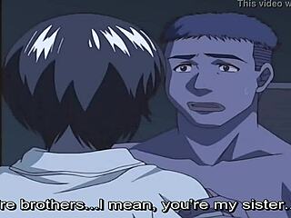 Shy anime yuri gets pussy fucked with creampie