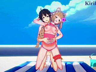 Maho, Karin, and Yuuki engage in intense 3D hentai