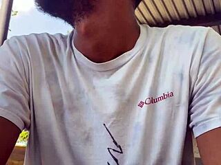 College Campus Wank Session in Public Outdoor Spot