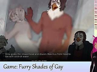 Vtuber Lewdneko dives into furry gay game Shades of Gay Part 1