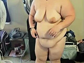 Bbw Dance to Milkshake with Teasing Moves. Watch Her Strip and Shake That Fat Brunette Body!