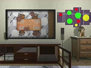 escaping the sex doll room with titjob riding