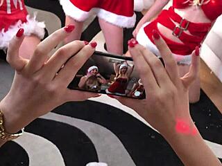 A Very Happy Christmas Party with Santa Costumes and Surprises