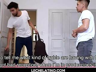 Big Dick Latinos in Hot Gay Threesome with Facial