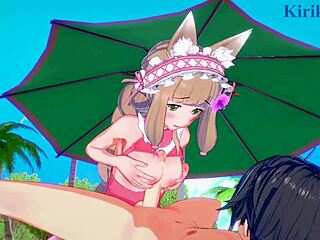 Maho, Karin, and Yuuki engage in intense 3D hentai