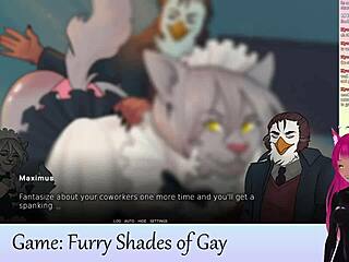 Vtuber Lewdneko dives into furry gay game Shades of Gay Part 1