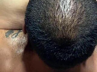 Married guy sneaks out for crazy ass licking and monster cock action