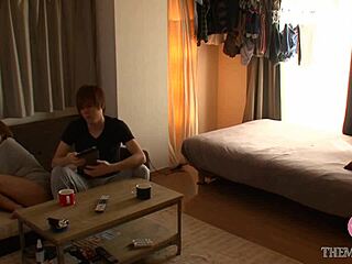 we lived a strange life with my ex-girlfriend who moved into my room for fucking and fingering