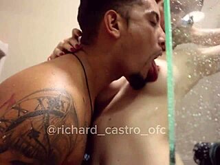 Corninho begs to fuck wife in bathroom