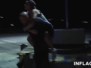 Public German Milf In Berlin By Night