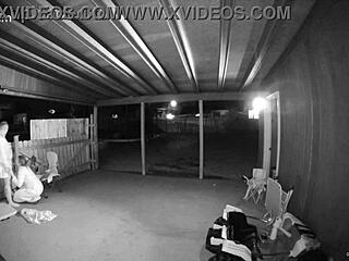 homemade outdoor exploration with bent over positions