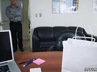 Gay Sex Man Masturbates to Keep Boss Happy