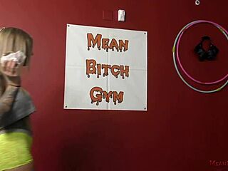 Mean Bitch Karma Rx Dominates with Ass Worship and Femdom Power in Gym