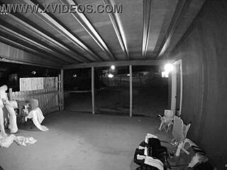 homemade outdoor exploration with bent over positions