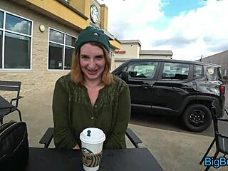 Wild Cumshot and Creampie for My Naughty Girlfriend in Public