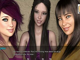 Cheerleaders welcome John with erotic moves in Wvm 19.