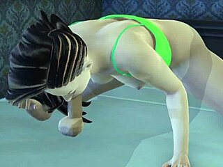 Laura Matsuda sucks a big cock! 3D porn!