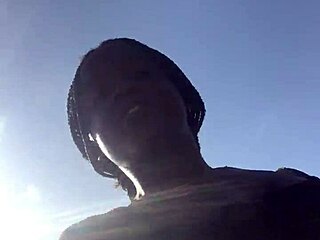 crazy bitch loves twerking her huge ass outside in the sun