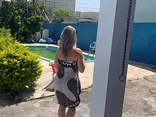 Loira Casada Safada Esperou O Marido Corno Sair De Casa Para Dar A Bucetinha Rosa Para O Limpador De Piscina Completo No Sheer E No Red Patty Wife Raul Kobra