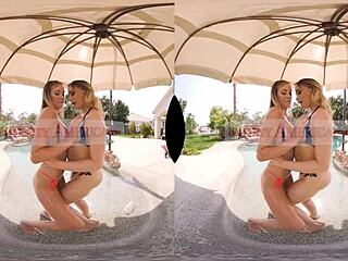 trying out sexy outfits at slumber party made us lesbians so aroused, kissing and fingering with dildo