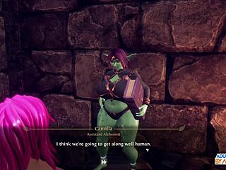 milking amber-mae and pounding cassie in wild 3d futanari threesome