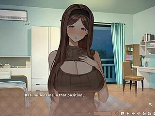 Summer Clover harem game ep 8 half-naked with huge boner