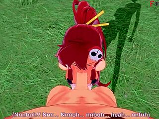 हे, योको लिटनर पीओवी इन टेंगेन टॉप्पा गुरेन लगान, शीयर पर फुल फैंटेसी देखो!