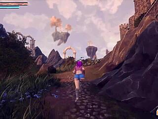 milking amber-mae and pounding cassie in wild 3d futanari threesome