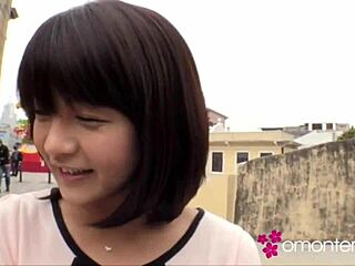 Asian beauty teases with tight juicy pussy