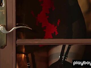 oh man, watching carissa white strip in sexy black stockings is pure fire!