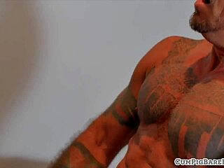 wolf interracially barebacked by horny stud