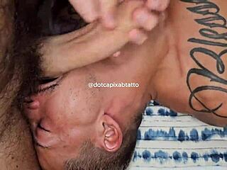 gringo swallows everything takes it in tight ass