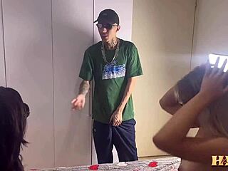 caught the naughty girl banging another chick, didn’t know she liked pussy!