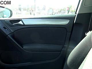 real cuckold wife meets horny fan in car?