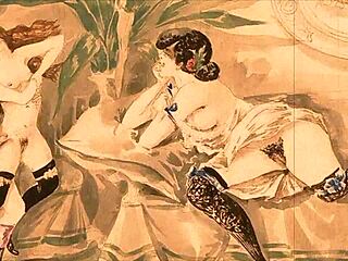 These vintage erotic drawings stir up such wild, nostalgic desires!