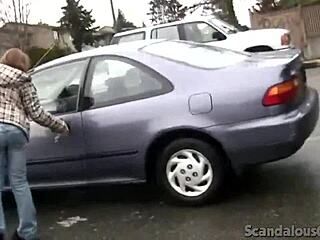 Amateur slut intensely doggystyled by friend