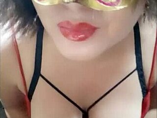 chubby woman sends messages to stepbrother and invites him over