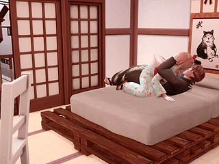 3D Japanese Teasing Turns Into Wild Play