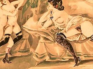 These vintage erotic drawings stir up such wild, nostalgic desires!