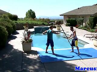 gay muscular jock enjoys outdoor activities